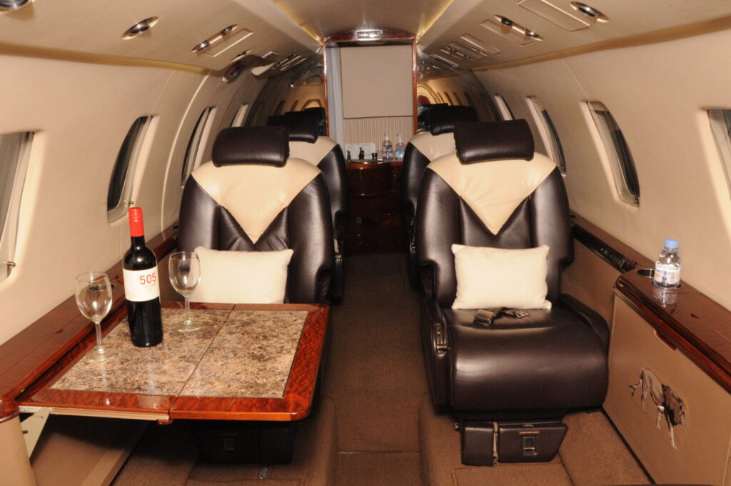 Air Trek Cessna Citation 650 Interior